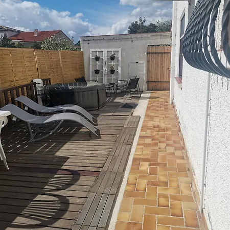 Appartement-1- Prive, Terrasse, Parking Et Jardin Le Boulou Buitenkant foto